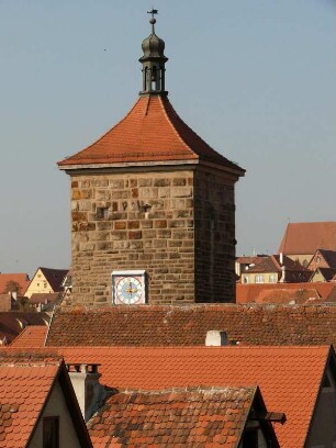 Siebersturm, von der Stadtmauer nahe Rödertor fotografiert