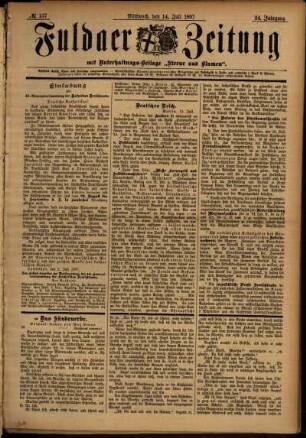 Ausgabe vom Mittwoch, den 14. Juli 1897.