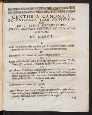 Centuria Canonica