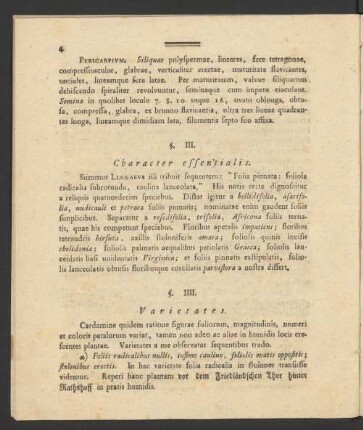§. IIII. Varietates