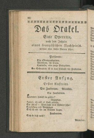 Das Orakel.