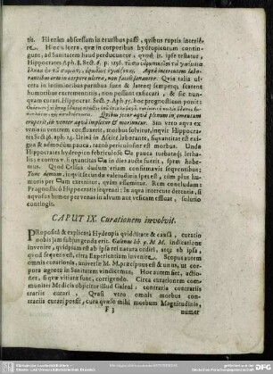 Caput IX. Curationem involvit