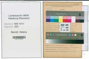 Entnazifizierung Helene Berndt , geb. 16.03.1911 (Fuersorgerin)