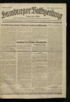 Hamburger Volkszeitung : kommunistische Tageszeitung für Hamburg und Umgebung