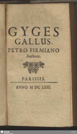 Gyges Gallus