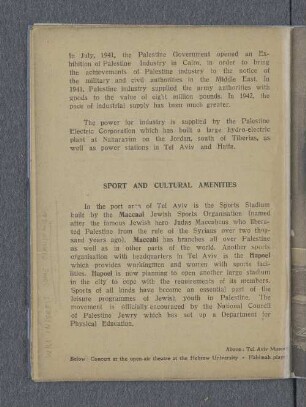 Sport and Cultural Amenities