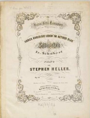 Horch, horch die Lerch' im Aether blau : Ständchen von Fr. Schubert ; für Piano ; op. 68