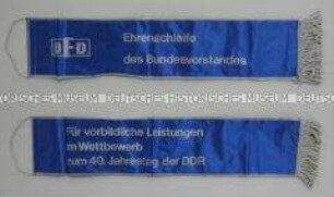 Fahnenschleife des Demokratischen Frauenbundes Deutschlands