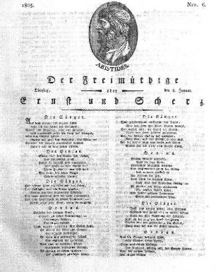 Nro. 6, Dienstag, den 8. Januar 1805