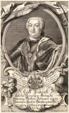 Bildnis von Karl Friedrich (1700-1739) Herzog von Schleswig-Holstein-Gottorf
