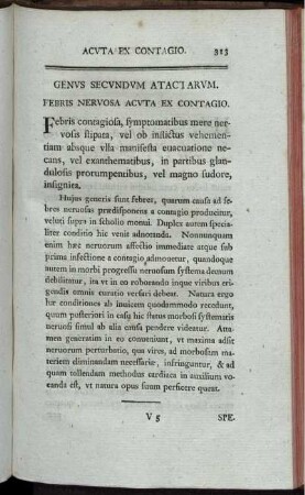 Genus Secundum Atactarum.