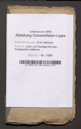 Erblasser: Peper, Johann Cord; Erblasser: Peper, Margarethe Louise, geb. Sundermeier:
