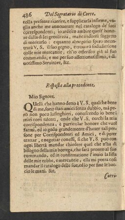 Risposta alla precedente.