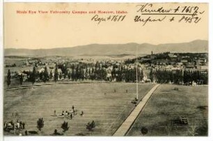 Moscow. Birds Eye View University Campus and Moscow