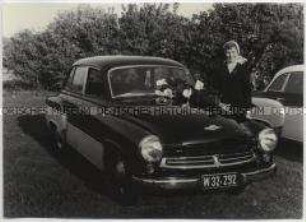 Werbefoto für den Wartburg 311, aufgenommen in Österreich