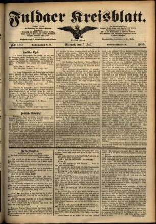 Ausgabe vom Mittwoch, den 05. Juli 1905.