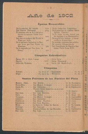 Santos patrones de los pueblos del Plata