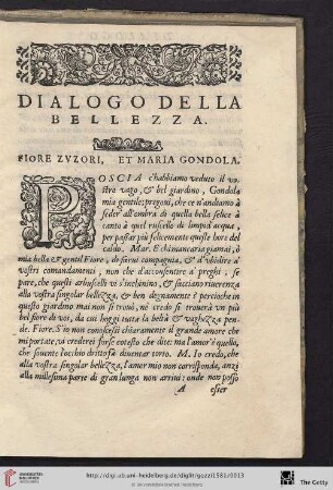 Dialogo della bellezza