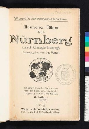 Illustrierter Führer durch Nürnberg und Umgebung