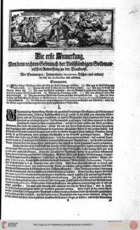Die erste Anmerkung