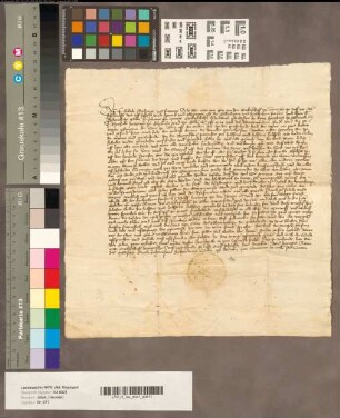 Schiedspruch des Erzbischof Otto von Trier in dem Streit der übrigen rheinischen Fürsten.