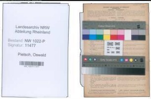 Entnazifizierung Oswald Pietsch , geb. 21.12.1913 (Schreiner)