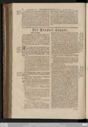 Der Prophet Haggai.