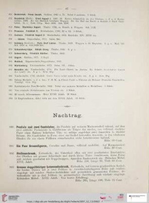 Nachtrag (Nr. 990-1023)