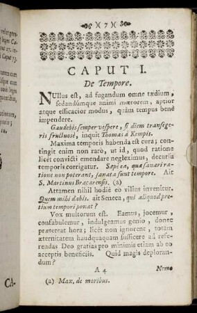 Caput I. De Tempore - Caput X. Cum tremore operanda est salus