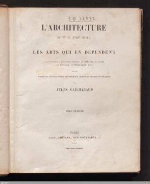 1: Tome premier
