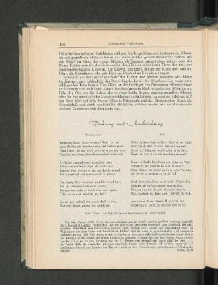 Gedicht: Dichtung und Nachdichtung.