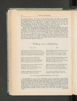 Gedicht: Dichtung und Nachdichtung.