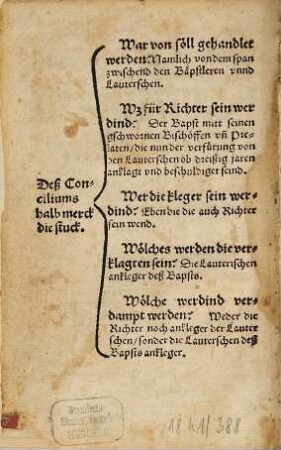 Concilium zu Trient, Das daß allen glöubigen zu fliehen vnd zu vermyden sye