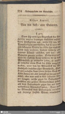 Eilftes Kapitel. Von den Luft- oder Gasarten