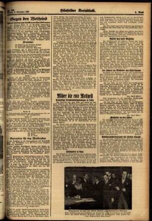 Zweite Ausgabe vom Montag, den 08. November 1937.