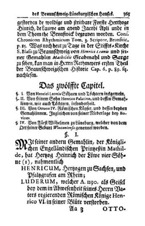 Das zwölffte Capitel