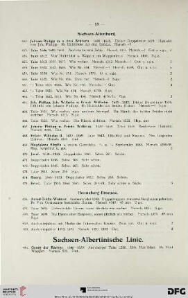 Sachsen-Albertinische Linie (Nr. 481-780)