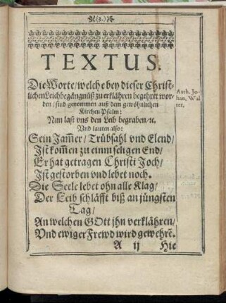 [Christliche Leichpredigt.]