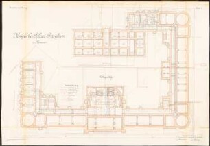 Polizeipräsidium, Hannover: Grundriss KG 1:100