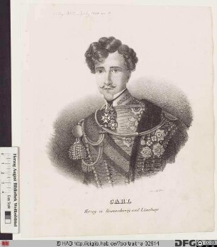 Bildnis Carl II., Herzog von Braunschweig-Lüneburg (reg. 1823-30)