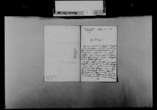 Schreiben von Heinrich Gareis, München, an August Lamey: Verkauf eines Grundstücks in Pforzheim.