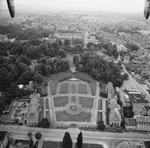 Schloss Friedenstein und Orangerie in Gotha : Blickrichtung Westen