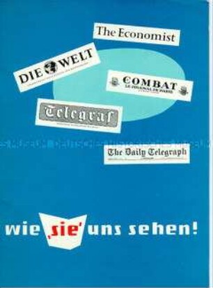 Festschrift zum 10. Jahrestag der DDR-Gründung, mit internationalen Pressestimmen zur Entwicklung der DDR