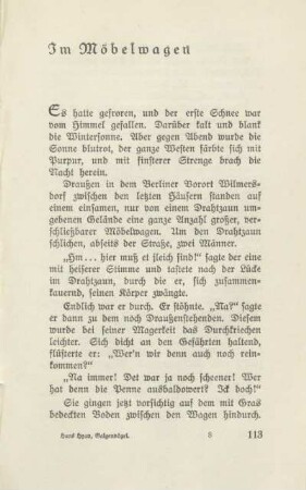 Im Möbelwagen