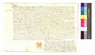 Bestätitung des Johann Heinrich von Ostein als Dekan im Ritterstift Comburg