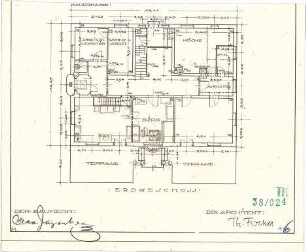 Fischer, Theodor; München, Arcisstr. 20; Haus Jagenberg - Grundriss EG