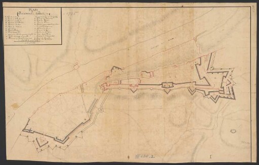 Plan de Charlemont et de Givet