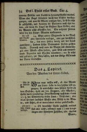 Das 4. Capitel. Von den Wunden des Unter-Leibes.