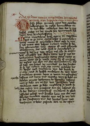 Prosalegende der hl. Maria Magdalena (Version VIII)