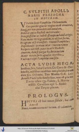 Terentius, Hecyra